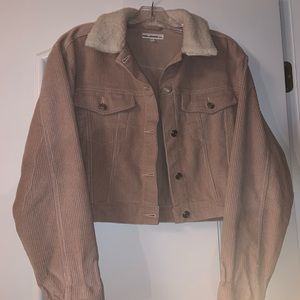 Light Pink Denim Trucker Jacket